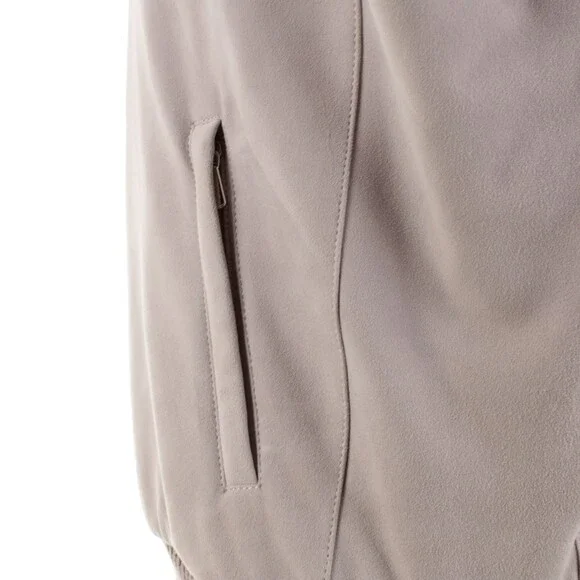 Mnadelli NWD Goat Suede Leather Bomber Jacket Size 58 (~3XL US) In Beige - Picture 4 of 13